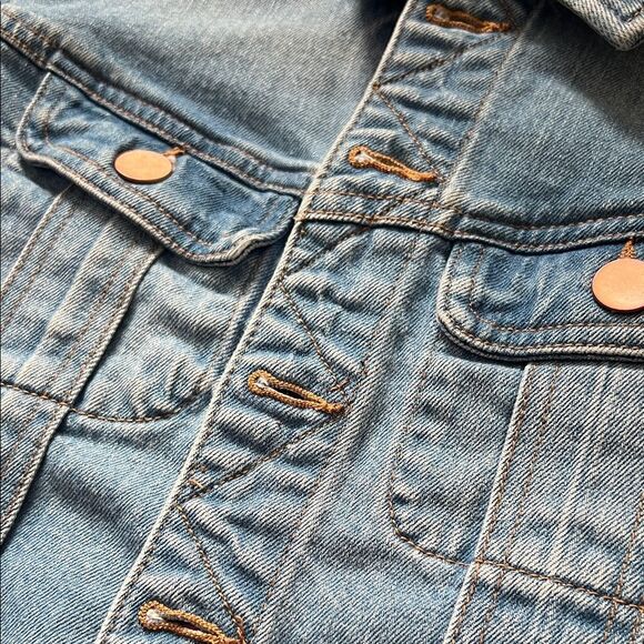 1901 Crop Denim Jacket Weekend Wash in Size S - Picture 11 of 15